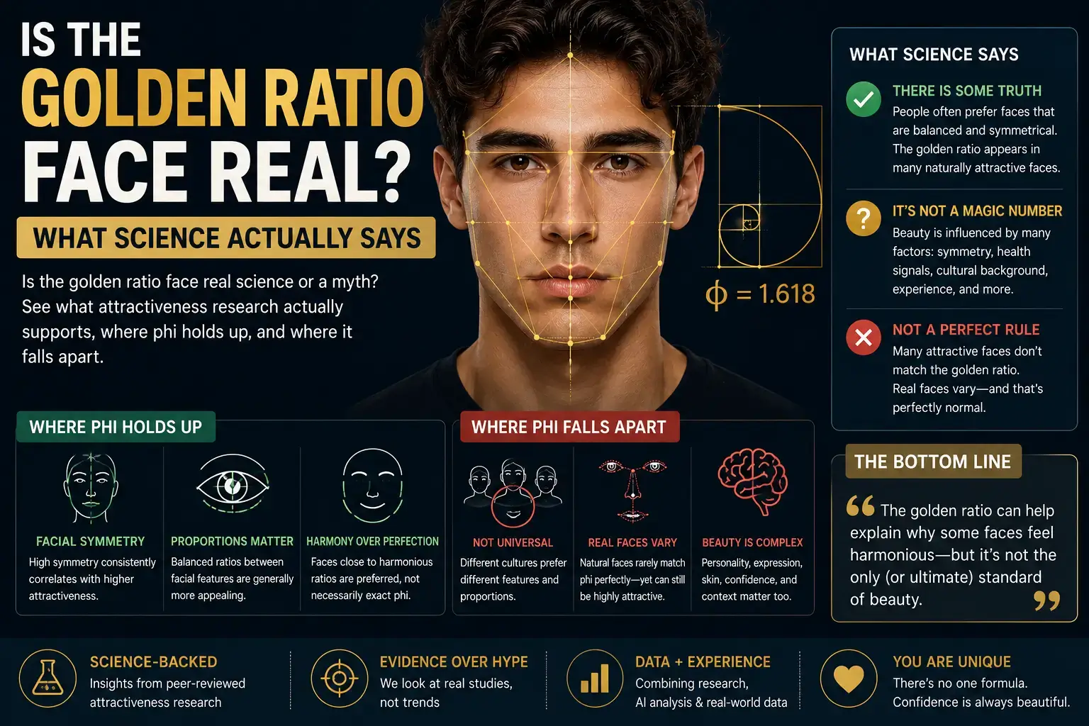 Is the Golden Ratio Face Real? What Science Actually Says