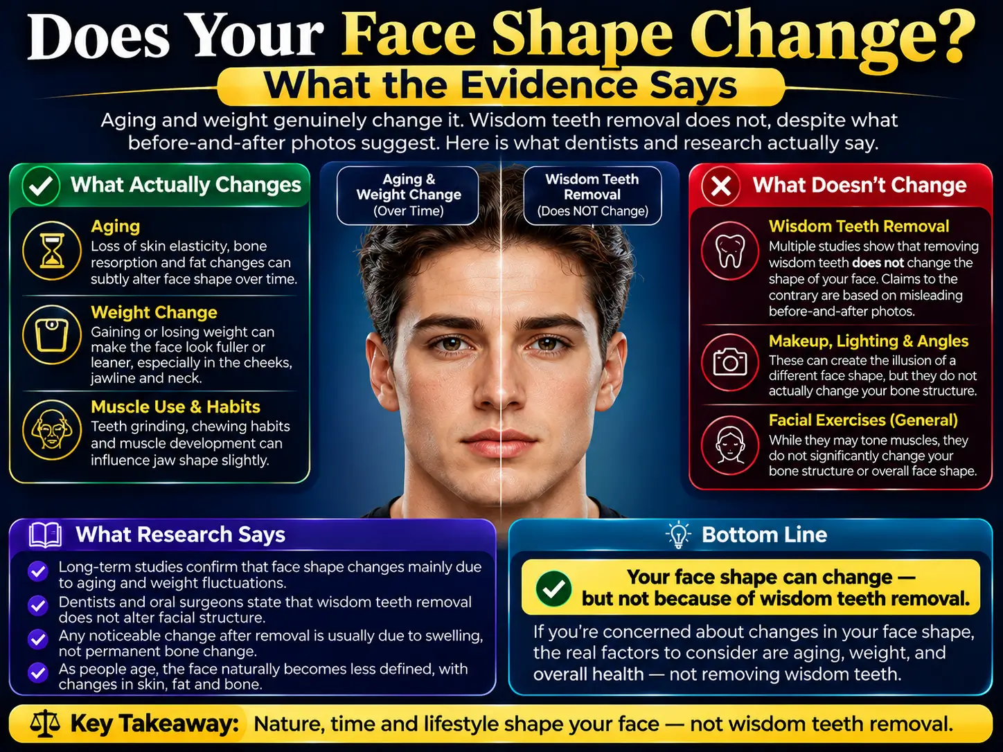 Does Your Face Shape Change? What the Evidence Says