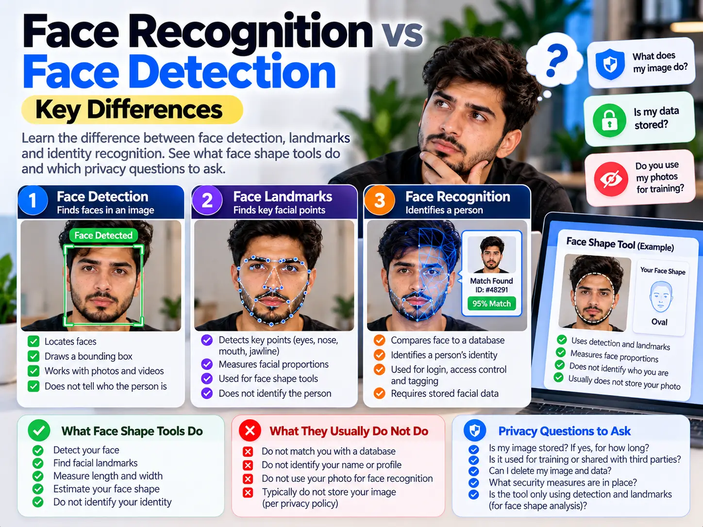 Face Recognition vs Face Detection: Key Differences