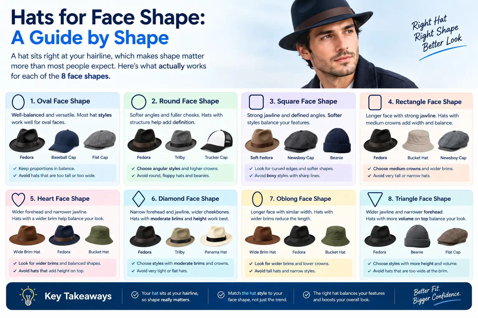 Hats for Face Shape: A Guide by Shape