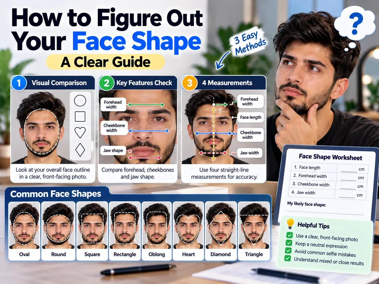 How to Figure Out Your Face Shape: A Clear Guide