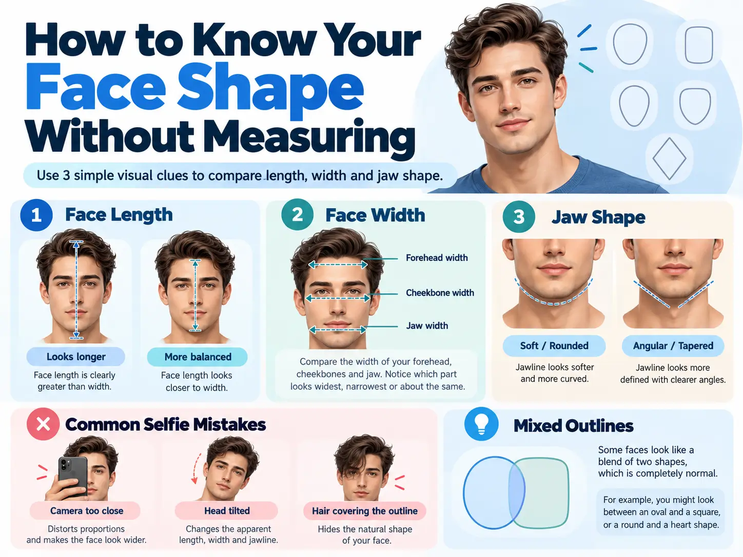 How to Know Your Face Shape Without Measuring