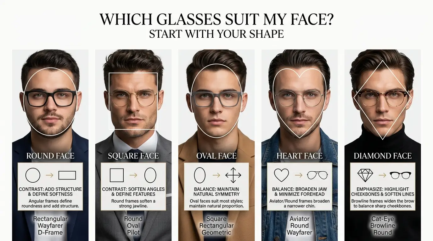 Which Glasses Suit My Face? Start With Your Shape
