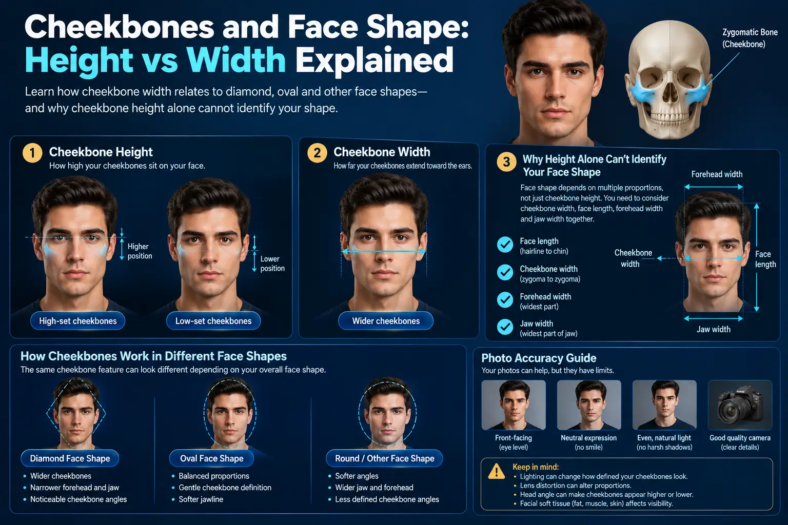 Cheekbones and Face Shape: Height vs Width Explained